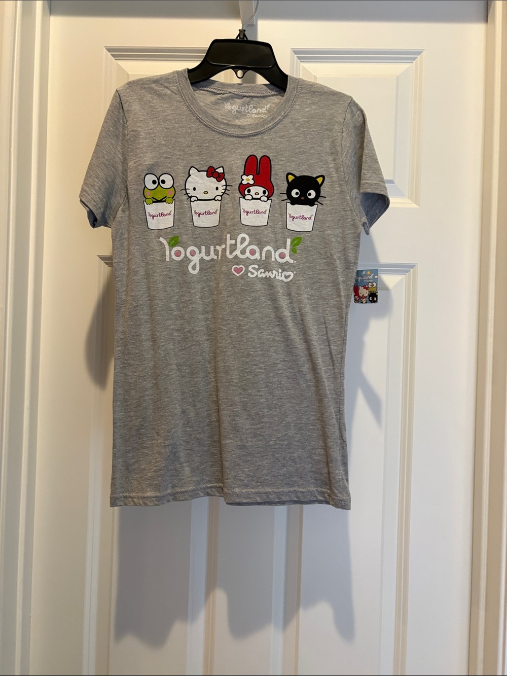 BRAND NEW! Sanrio Gray Yogurtland Character Graphic Tee- 90%